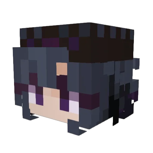 Xillist Minecraft avatar head, 3D render