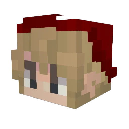 Xilnir Minecraft avatar head, 3D render