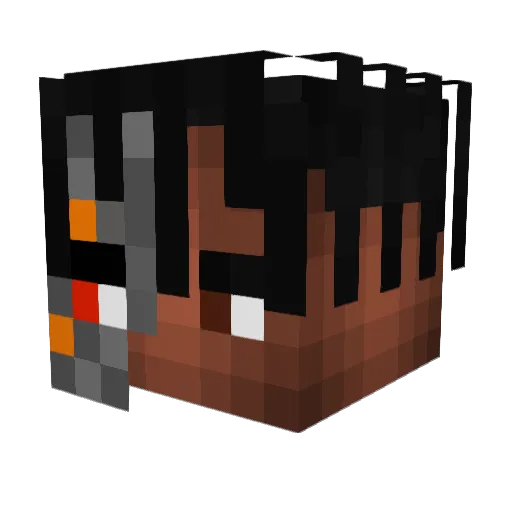 Xilo_32 Minecraft avatar head, 3D render