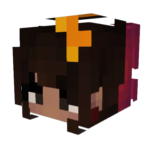 Xilofono7 Minecraft avatar head, 3D render