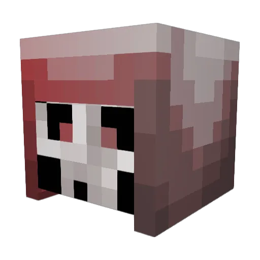 XilumHD Minecraft avatar head, 3D render