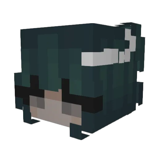 Ximatwa Minecraft avatar head, 3D render