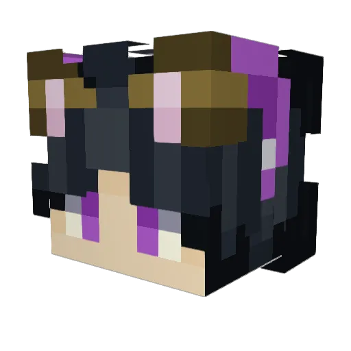 Ximeon Minecraft avatar head, 3D render