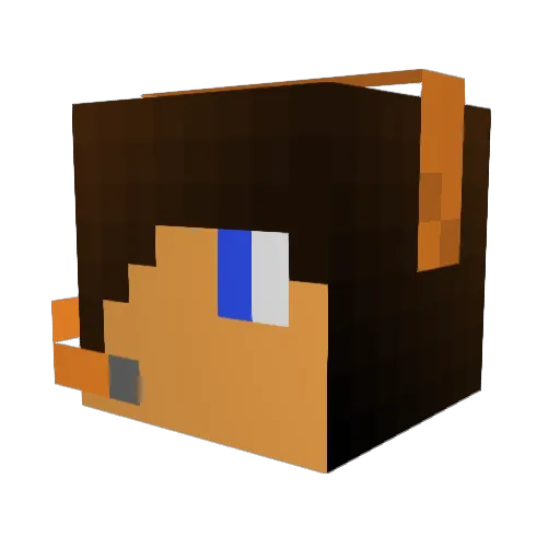 Ximondar Minecraft avatar head, 3D render
