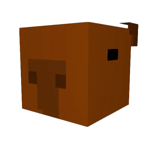 Ximoxd Minecraft avatar head, 3D render