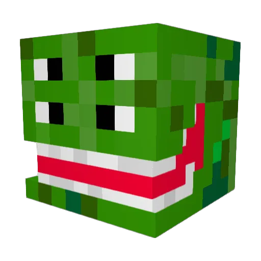 Ximpy Minecraft avatar head, 3D render