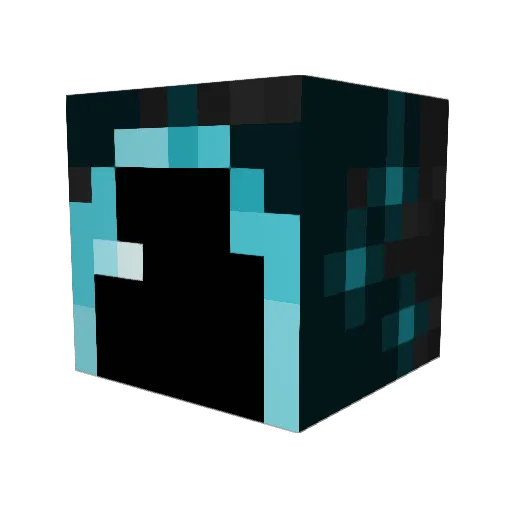 Xin8002 Minecraft avatar head, 3D render
