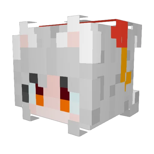 XinDeng520 Minecraft avatar head, 3D render