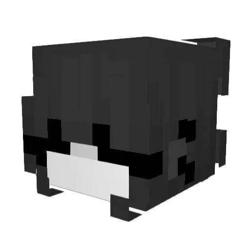 XinFlix Minecraft avatar head, 3D render