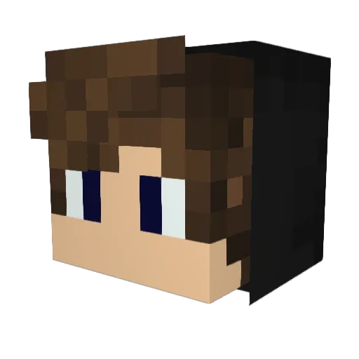 Xin_XG Minecraft avatar head, 3D render