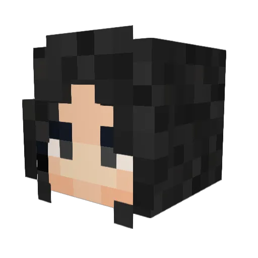 Xineo_TV Minecraft avatar head, 3D render