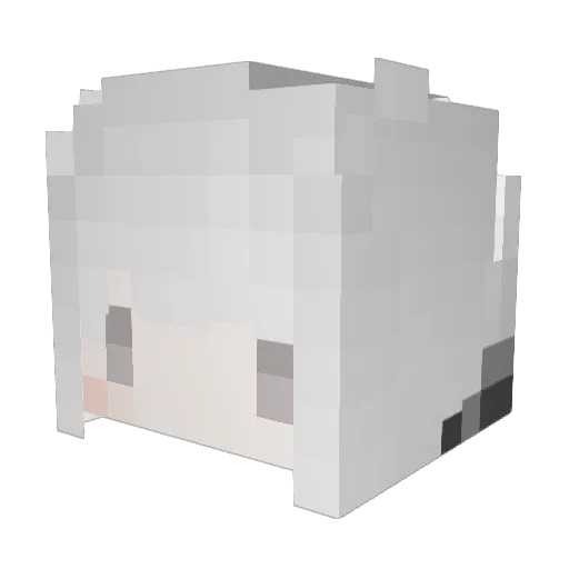 XingChen_0723 Minecraft avatar head, 3D render