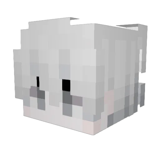 XingNian Minecraft avatar head, 3D render