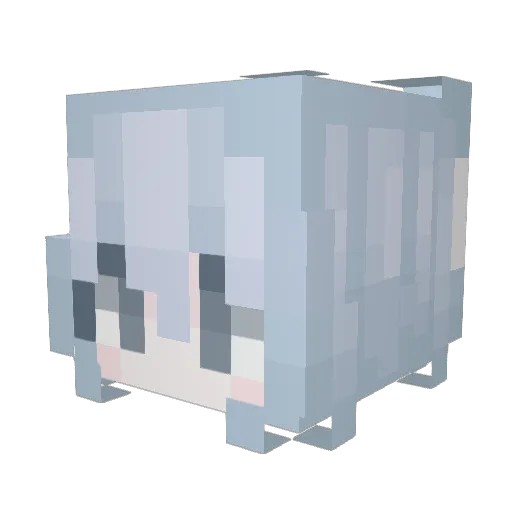 Xing___ Minecraft avatar head, 3D render