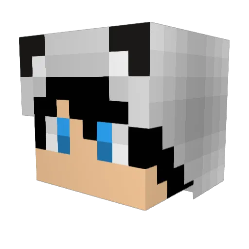 Xing_tw Minecraft avatar head, 3D render