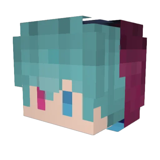 Xingcode Minecraft avatar head, 3D render