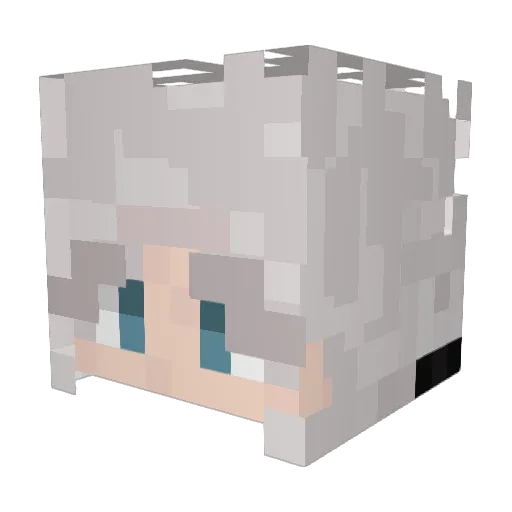 Xinh911 Minecraft avatar head, 3D render
