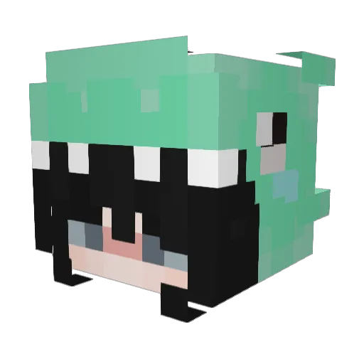 Xinjiu1126 Minecraft avatar head, 3D render