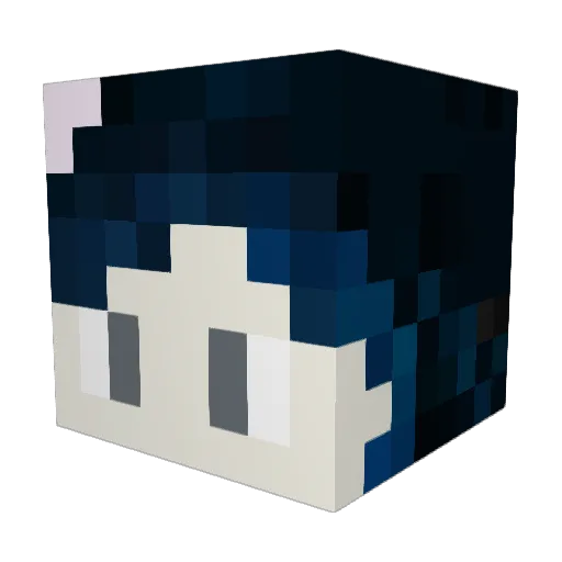 Xinn_ Minecraft avatar head, 3D render