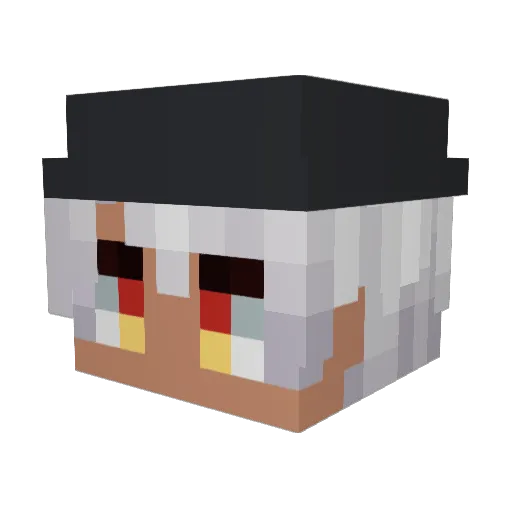 XinoHusk Minecraft avatar head, 3D render