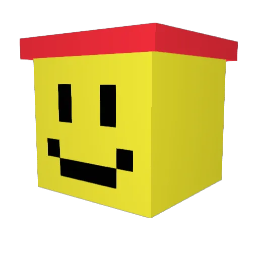 Xinouqq Minecraft avatar head, 3D render