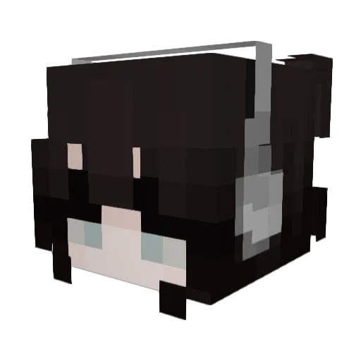 Xinpix Minecraft avatar head, 3D render
