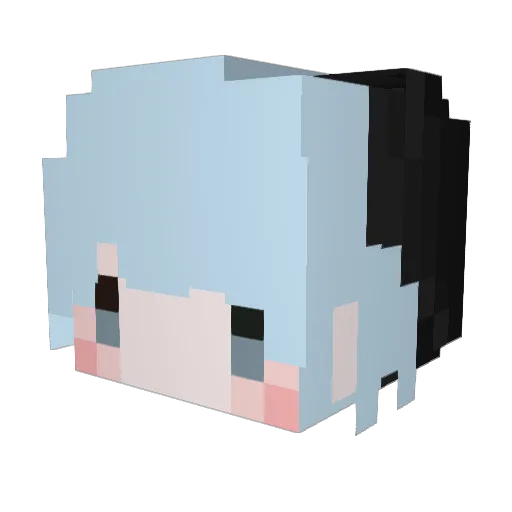 Xinsken0927 Minecraft avatar head, 3D render