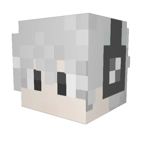 Xinyu1027 Minecraft avatar head, 3D render