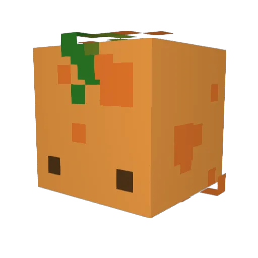 XioHeart Minecraft avatar head, 3D render