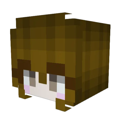 Xiofritim Minecraft avatar head, 3D render