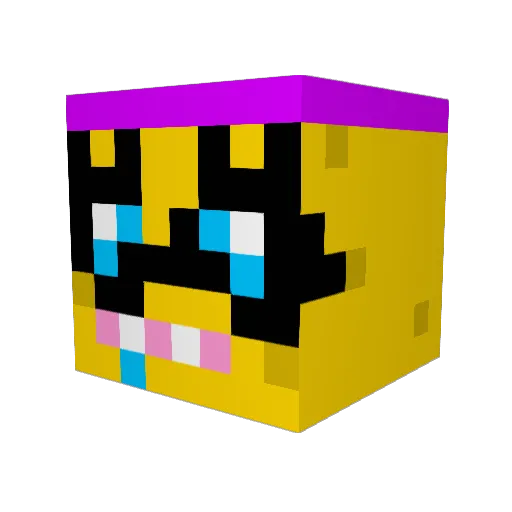Xiogyts774 Minecraft avatar head, 3D render