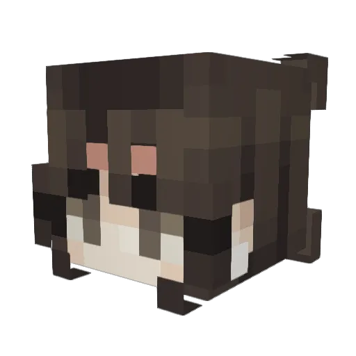 Xiomisa Minecraft avatar head, 3D render