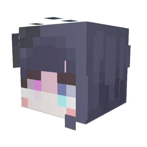 Xion_The_DB Minecraft avatar head, 3D render