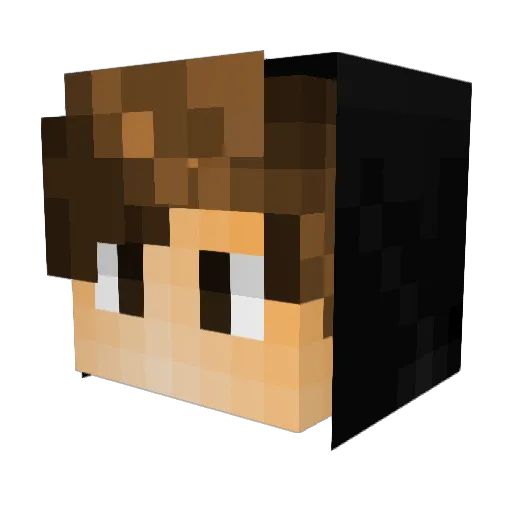 Xioniix Minecraft avatar head, 3D render
