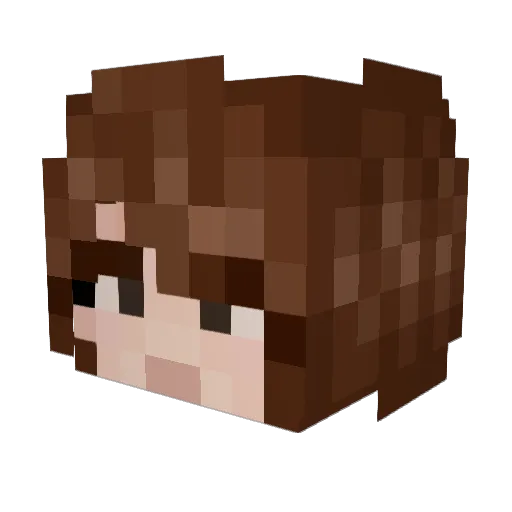 Xiopixel Minecraft avatar head, 3D render