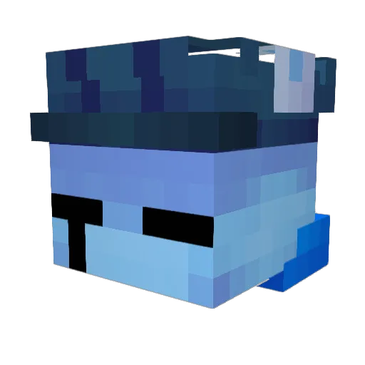 Xioratus Minecraft avatar head, 3D render