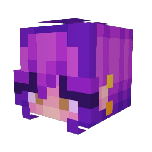 Xioshu Minecraft avatar head, 3D render