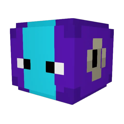 Xiouleo Minecraft avatar head, 3D render
