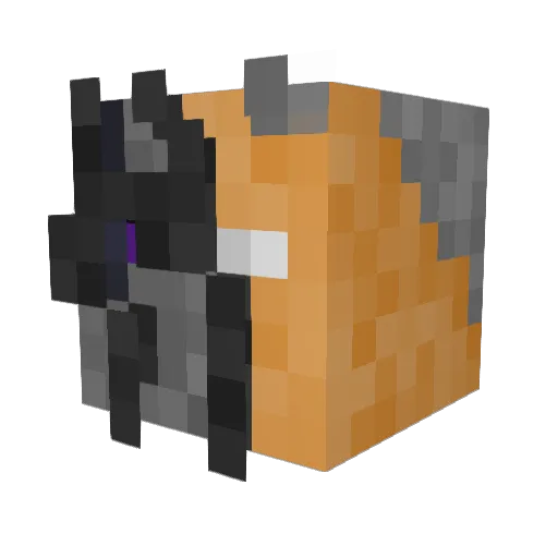 Xiphaos2 Minecraft avatar head, 3D render