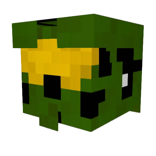 Xiphas15 Minecraft avatar head, 3D render