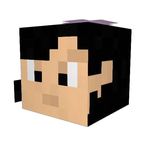 Xiporah Minecraft avatar head, 3D render