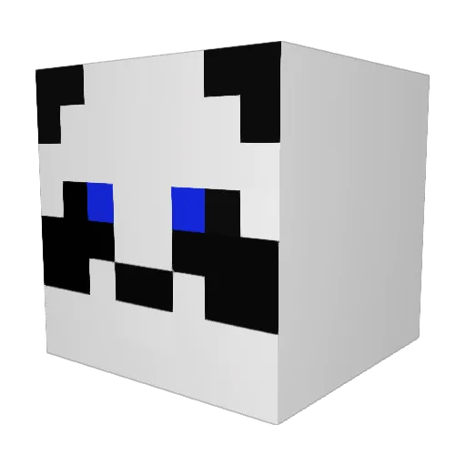 Xiquets Minecraft avatar head, 3D render