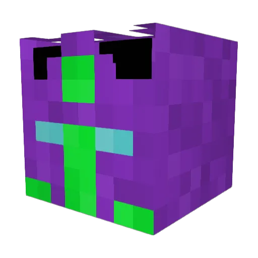 Xir0Gu Minecraft avatar head, 3D render
