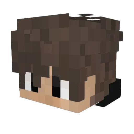 Xir3X_ Minecraft avatar head, 3D render