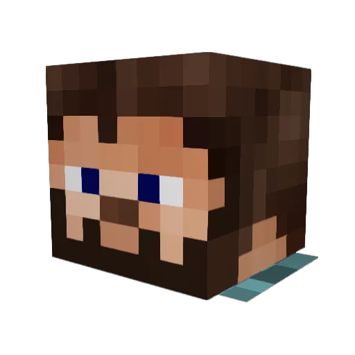 Xiromat Minecraft avatar head, 3D render