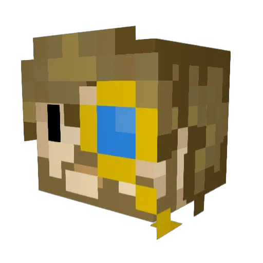 XironiteHost Minecraft avatar head, 3D render