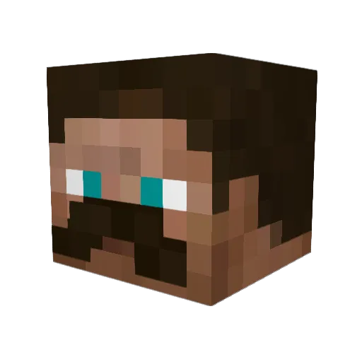 Xirons Minecraft avatar head, 3D render