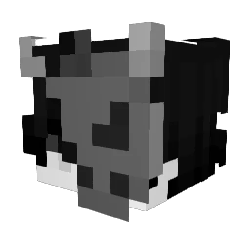 Xiroshima Minecraft avatar head, 3D render