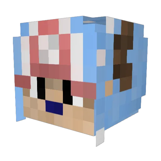 Xiroxic Minecraft avatar head, 3D render