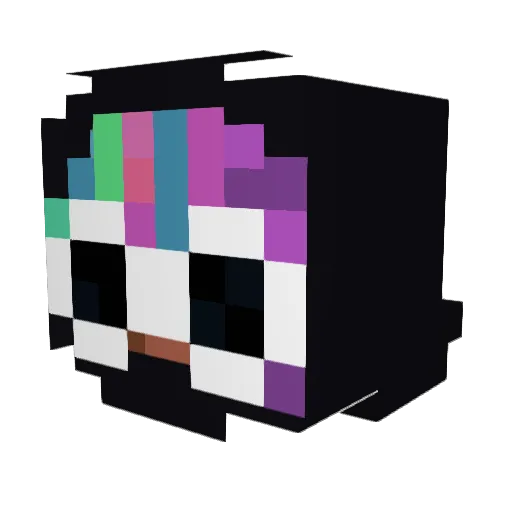Xistu96 Minecraft avatar head, 3D render